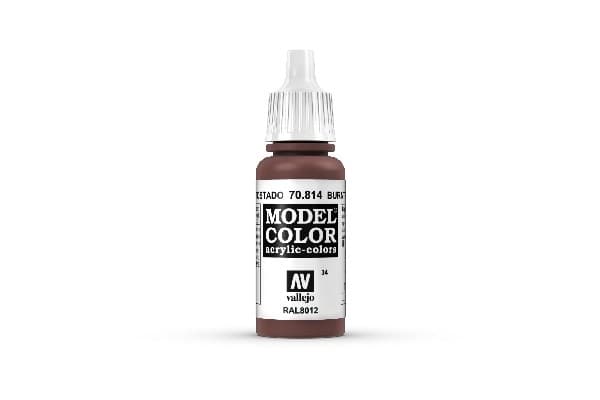 Vallejo Maling - Model Color: Burnt Red - 17ml