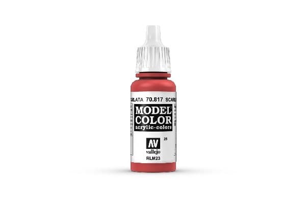 Vallejo Maling - Model Color: Scarlet - 17ml