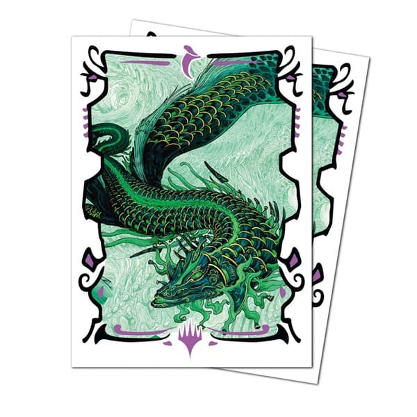 105 Lommer! Magic Tarkir: Dragonstorm: Teval, Arbiter of Virtu - Apex Matte Deck Protector Sleeves - Ultra Pro #38815