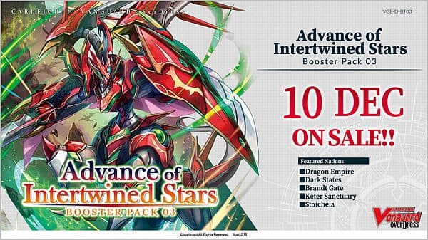 Cardfight!! Vanguard CCG D overDress Set 03: Advance of Intertwined Stars Booster Pack - Engelsk