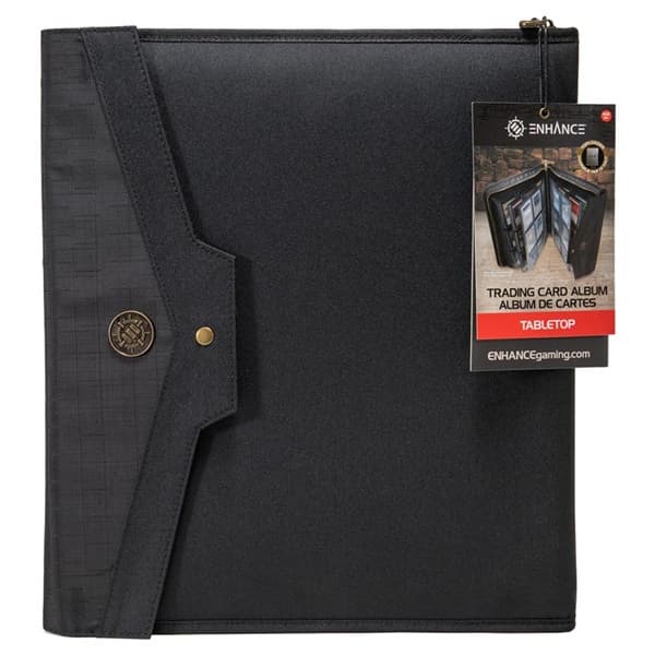 Enhance Gaming: Tabletop RPG Accessory - 9-Pocket Toploader Binder: Black (Holder 252 kort)