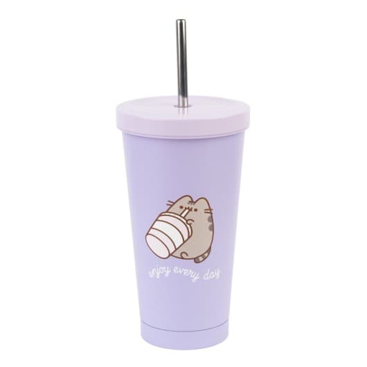 Pusheen - Enjoy Every Day - Steel Tumbler With Straw 550ml