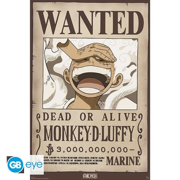 One Piece - Wanted Luffy Wano - Poster/Plakat 61x91.5cm