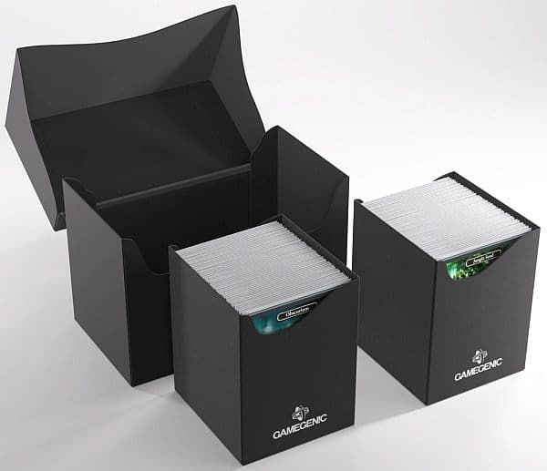 Gamegenic - Deck Box: Double Deck Holder 200+ XL - Black (Sort)