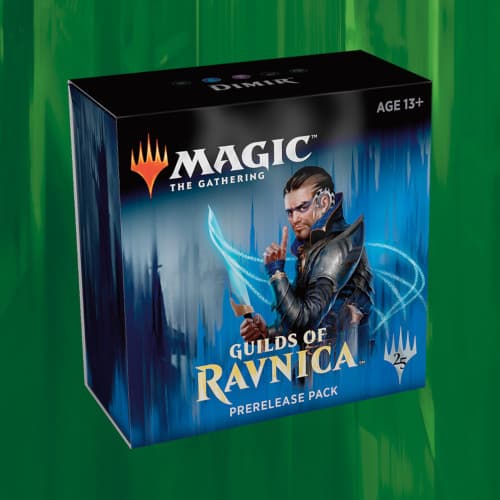 Guilds of Ravnica Prerelease Pack (Pre-Release Box): Dimir - 6 Boosters + Promo & Spindown Terning