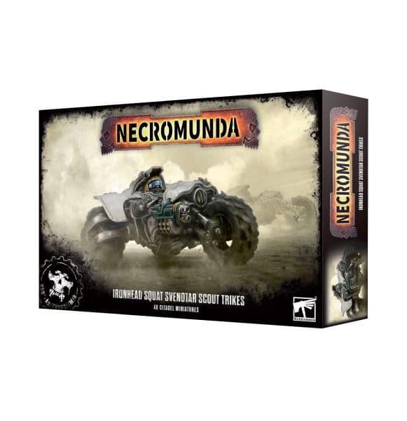 Necromunda: Box - Ironhead Squat Prospectors Svenotar Scout Trikes - 99120599074