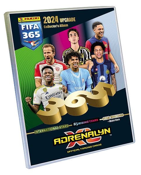 Panini Adrenalyn XL: FIFA 365 2024 Upgrade - Samlermappe (4-Pocket Binder/Collector's Album, holder 224 kort)