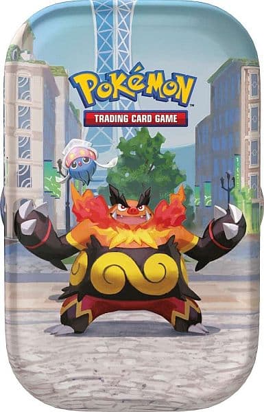 Pokemon Tin Kasse - 2026 Summer Lumiose City Mini Tin: Emboar (2 Boosters & Klistermærker)
