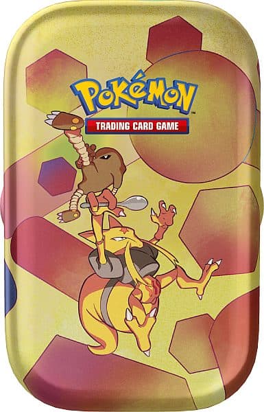 Pokemon Tin Kasse - 2023 Fall Scarlet & Violet: 151 Mini Tin: Kadabra (2 Boosters & Mønt)