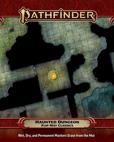 GameMastery Flip-Mat Classics: Haunted Dungeon - Tabletop MÃ¥tte - D&D & Pathfinder #PZO31045