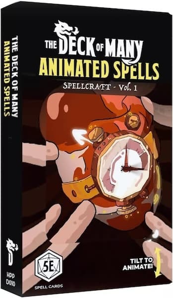 D&D 5.0/5e Tilbehør (3rd Party) - The Deck of Many Animated Spells: Spellcraff (Volume 1) - Dungeons And Dragons 5th Edition