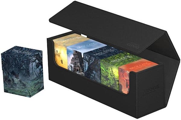 Ultimate Guard Arkhive Flip Case (Multi-Deck Box) 400+ Standard Size XenoSkin Monocolor Black (Sort)