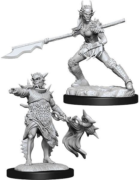 Magic: The Gathering Deep Cuts Miniatures: Coralhelm Commander & Halimar Wavewatch (Zendikar Merfolk) #WZK90178