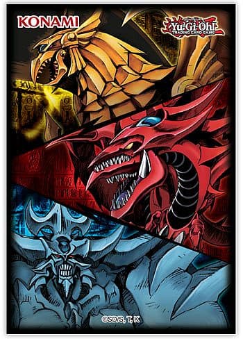 Yu-Gi-Oh Størrelse - Konami - Slifer, Obelisk, & Ra (Egyptian Gods) Yugioh lommer (50 stk.) - Sleeves #YGO-J21Slvs